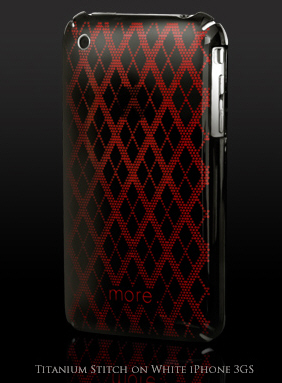 More Thing Engraved Edition чехол для iPhone 3G (Titanium/Stitch) купить цена москва