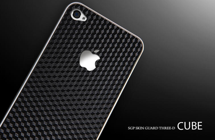 SGP Skin Guard Cube Black скин для iPhone 4 купить цена москва