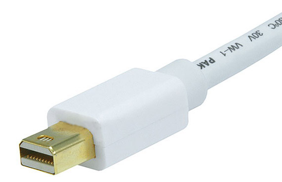 Monoprice 32AWG Mini DisplayPort to HDMI Cable white купить цена москва