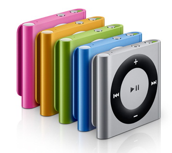 Apple iPod shuffle 2GB MC751RS/A Blue купить цена москва