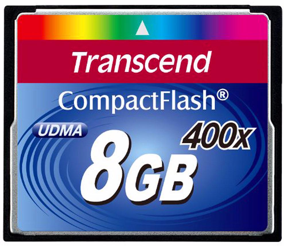 Transcend Compact Flash Premim 400x 8Gb (TS8GCF400) - карта памяти (Blue) transcend compact flash 400x 8gb карта памяти