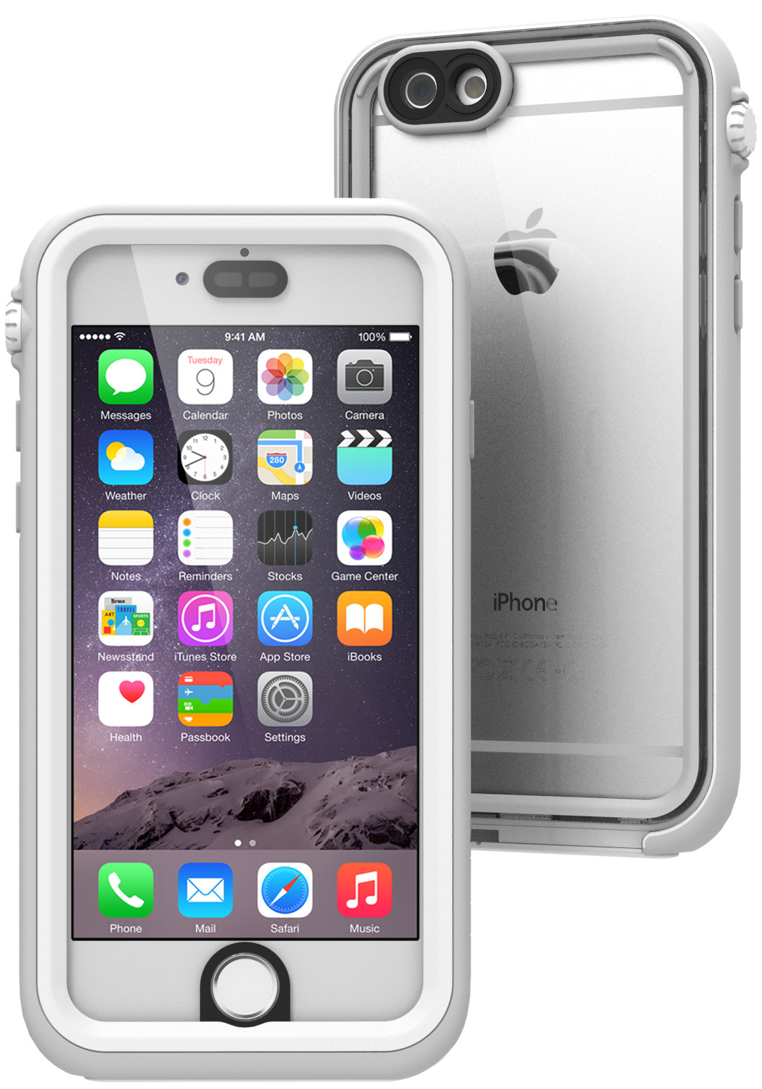 Catalyst Waterproof (CATIPHO6WHT) - водонепроницаемый чехол для iPhone 6/6S (White//Light Gray)