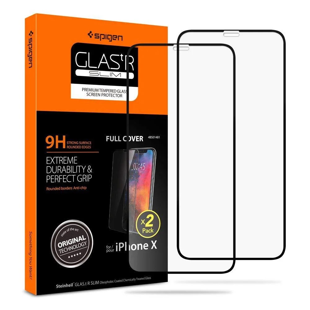 Защитное стекло Spigen Glas.tR Slim Full Cover 2pcs (057GL23120) для iPhone 11 Pro/XS/X (Black)
Защитное стекло Spigen Glas.tR Slim Full Cover 2pcs (057GL23120) для iPhone 11 Pro/XS/X (Black)
