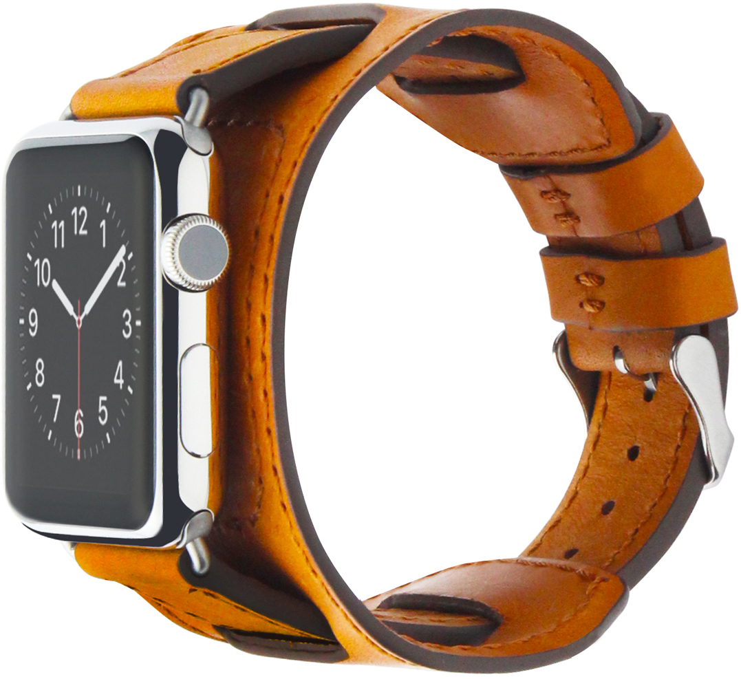 Cozistyle Wide Leather Band (CWLB18) - сменный ремешок для Apple Watch 42mm (Light Tan)