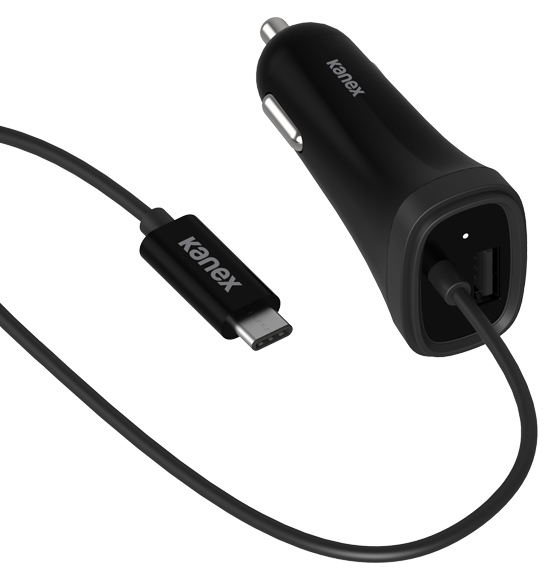 Kanex USB-C Car Charger 1.2 m with 1 USB Port - автомобильное зарядное устройство