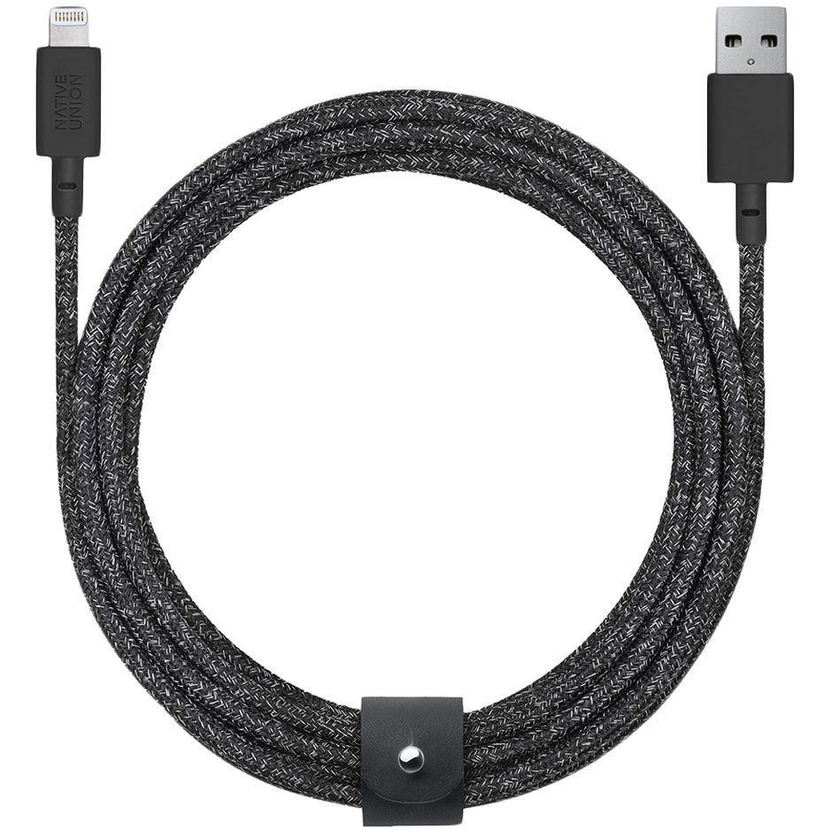 Кабель для iPhone, iPad Native Union Belt Cable (BELT-KV-L-CS-BLK-3) USB to Lightning 3m (Space Black)
Кабель для iPhone, iPad Native Union Belt Cable (BELT-KV-L-CS-BLK-3) USB to Lightning 3m (Space Black)