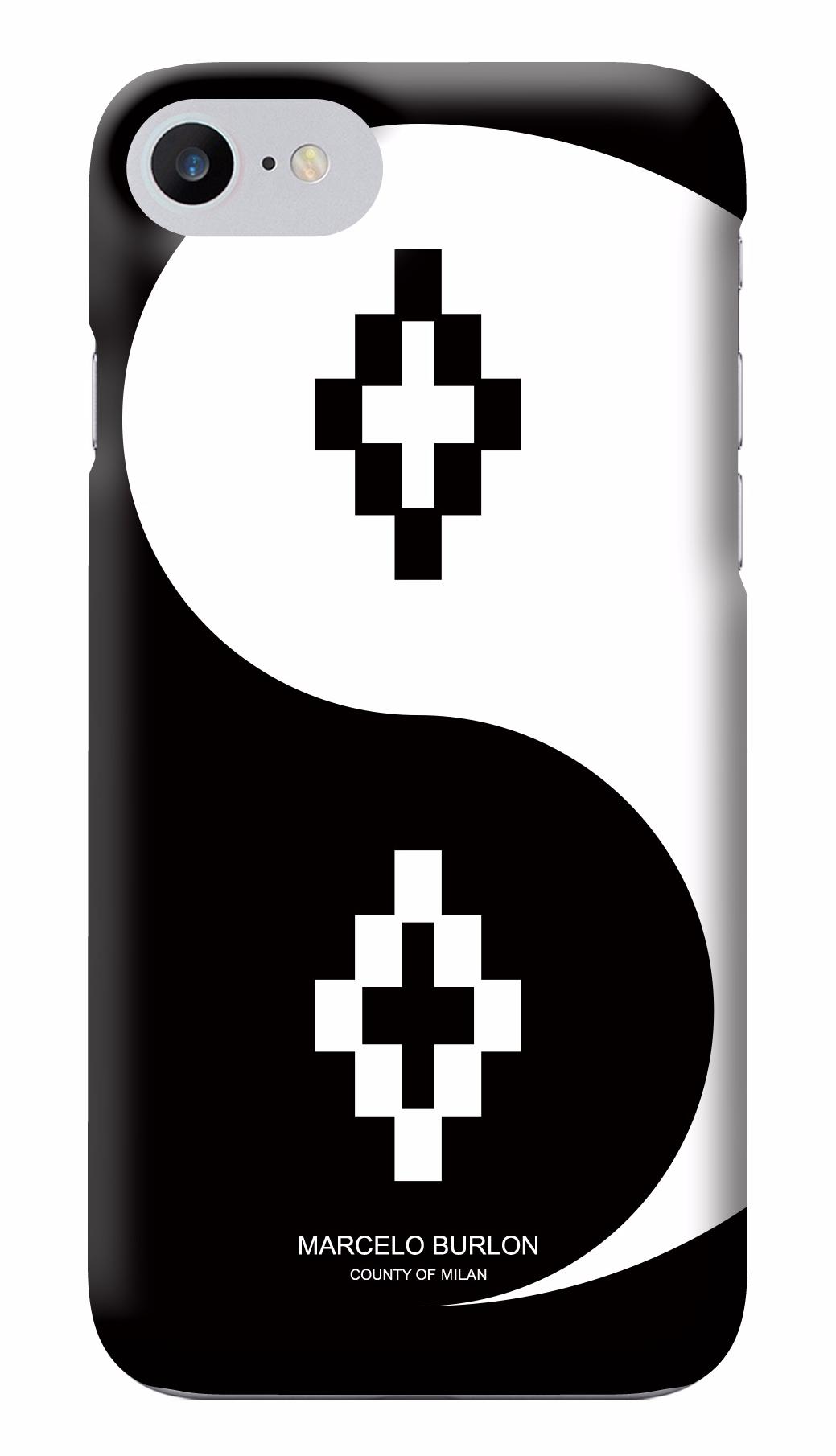 Marcelo Burlon Pissis (M7PISSIS) - накладка для iPhone 7 (White/Black)