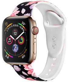 Ремешок COTEetCI W38 Flowers (WH5266-BK) для Apple Watch Series SE/6/4 44mm (Black)