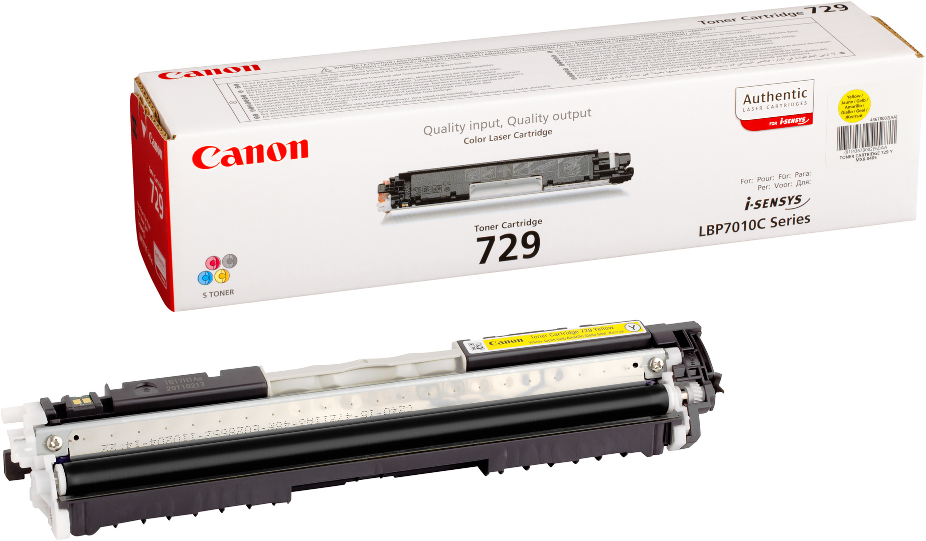 Canon 729 (4367B002) - тонер-картридж для принтеров Canon LBP 7010C/7018C (Yellow) Canon 729 (4367B002) - тонер-картридж для принтеров Canon LBP 7010C/7018C (Yellow)Картриджи и тонеры<br>Тонер-картридж<br>
