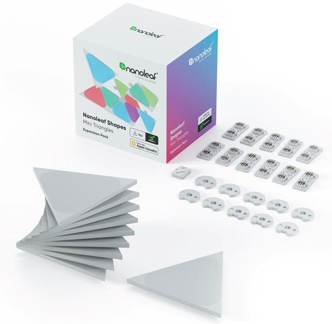 Дополнительные панели Nanoleaf Shapes Mini Triangles 10 pk (NL48-1001TW-10PK)
Дополнительные панели Nanoleaf Shapes Mini Triangles 10 pk (NL48-1001TW-10PK)