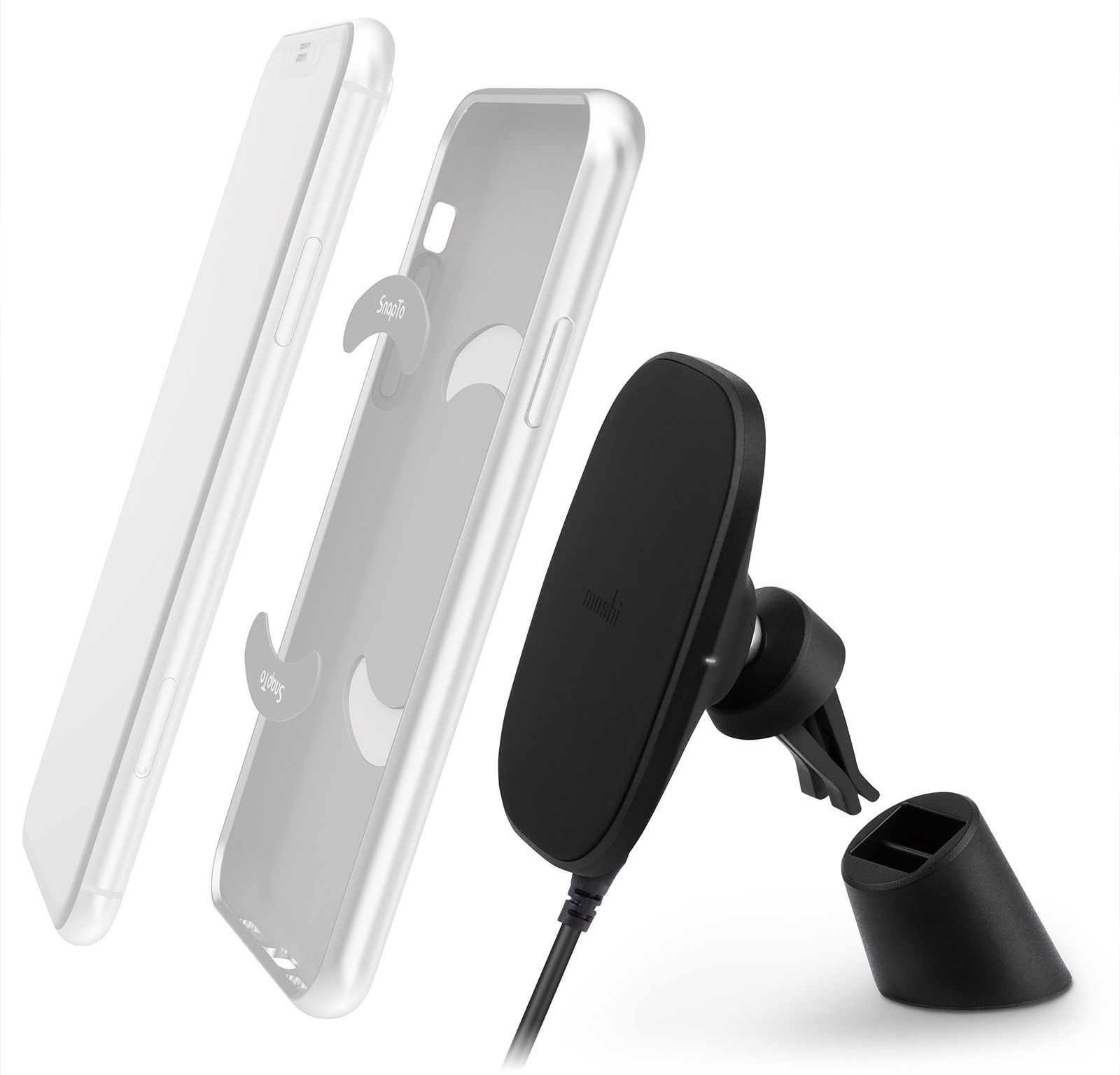 Беспроводное зарядное устройство Moshi SnapTo Car Mount (99MO122002) для смартфона (Black)
Беспроводное зарядное устройство Moshi SnapTo Car Mount (99MO122002) для смартфона (Black)