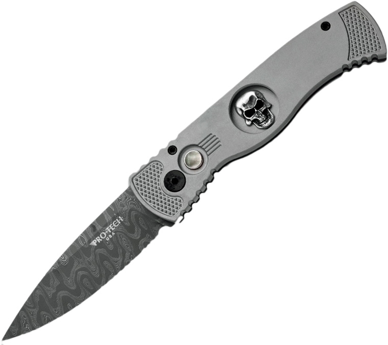 PRO-TECH TR-2 (PR/TR-2DamSkullSplash) - автоматический складной нож (Graphite) PRO-TECH TR-2 (PR/TR-2DamSkullSplash) - автоматический складной нож (Graphite)Ножи туристические<br>Автоматический складной нож<br>