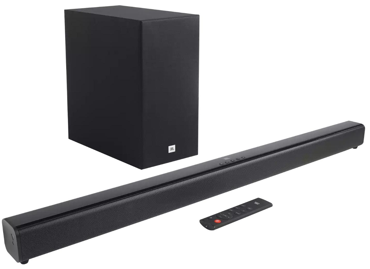 2.1-канальная звуковая панель JBL Cinema SB160 (JBLSB160BLKEP) с беспроводным сабвуфером (Black)
2.1-канальная звуковая панель JBL Cinema SB160 (JBLSB160BLKEP) с беспроводным сабвуфером (Black)