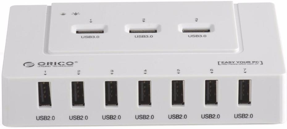 все цены на Orico H9910-U3 - USB-концентратор (White) онлайн