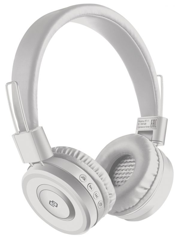 Bluetooth-наушники Digma BT-11 с микрофоном (White)
Bluetooth-наушники Digma BT-11 с микрофоном (White)