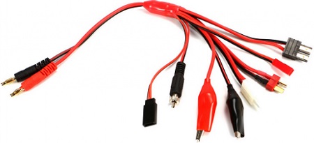 ImaxRC Multi-useWires 4.00 mm - универсальный кабель для зарядки аккумуляторной батареи ImaxRC Multi-useWires 4.00 mm - универсальный кабель для зарядки аккумуляторной батареиРадиоуправляемые игрушки<br>Универсальный кабель для зарядки аккумуляторной батареи<br>