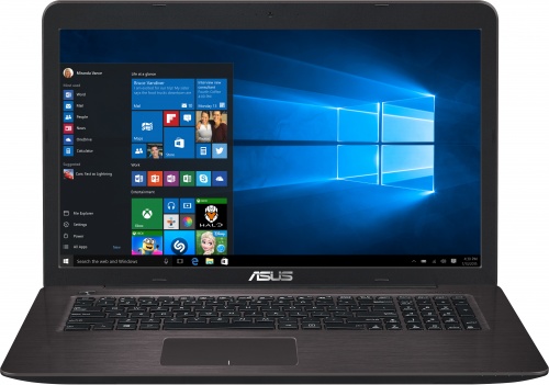 Ноутбук Asus X756UV 17.3, Intel Core i3 6100U 2.3Ghz, 4Gb, 1Tb HDD (90NB0C71-M00420) ноутбук asus w419w419ld4210 i5i7