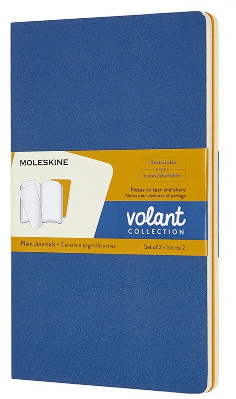 Набор Moleskine Volant Large (QP723B41M17) 2 нелинованных блокнота (Forget Blue/Amber Yellow)
Набор Moleskine Volant Large (QP723B41M17) 2 нелинованных блокнота (Forget Blue/Amber Yellow)