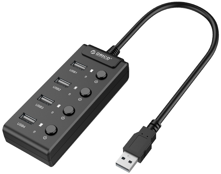 все цены на Orico HF4US - USB-концентратор (Black) онлайн