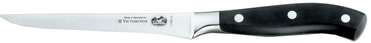 Victorinox 7.7303.15G - нож обвалочный, лезвие 15 см, в подарочной упаковке (Black) Victorinox 7.7303.15G - нож обвалочный, лезвие 15 см, в подарочной упаковке (Black)Кухонные ножи, ложки, вилки<br>Нож обвалочный<br>