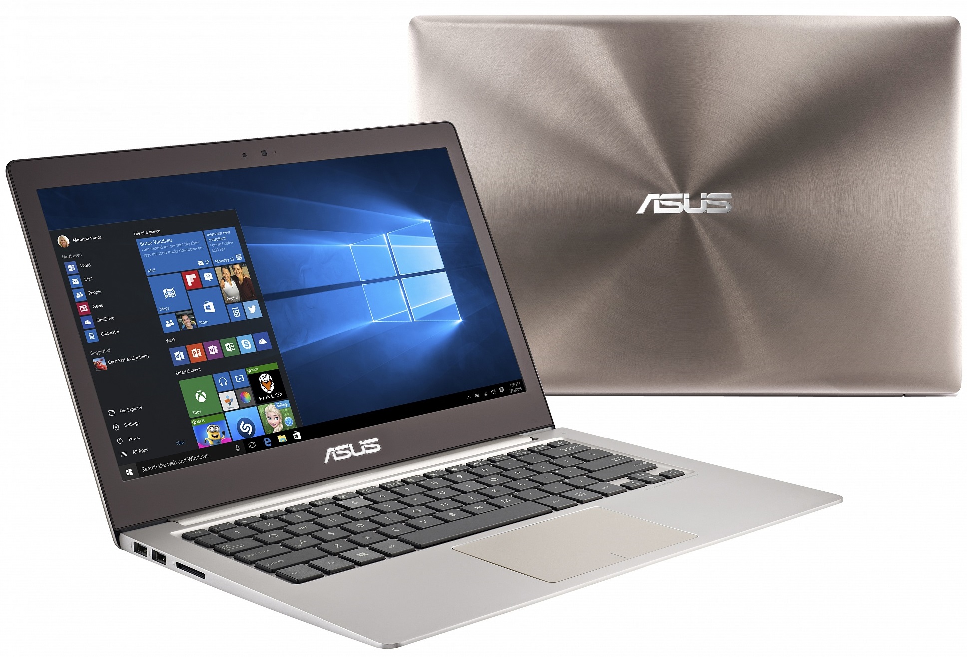 Ноутбук Asus UX303UA-R4364T BTS 13.3'', Intel Core i3 6100U 2.3Ghz, 4Gb, 1Tb HDD (90NB08V1-M06500) ноутбук asus w419w419ld4210 i5i7
