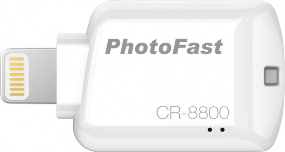PhotoFast CR-8800 - microSD-картридер для iOS-устройств (White) PhotoFast CR-8800 - microSD-картридер для iOS-устройств (White)Картридеры<br>MicroSD-картридер для iOS-устройств<br>