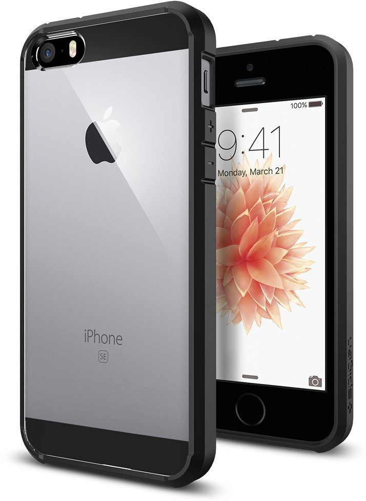 Spigen Ultra Hybrid (SGP10515) - чехол для iPhone 5/5S/SE (Black) Spigen Ultra Hybrid (SGP10515) - чехол для iPhone 5/5S/SE (Black)Чехлы-накладки для смартфонов<br>Чехол<br>