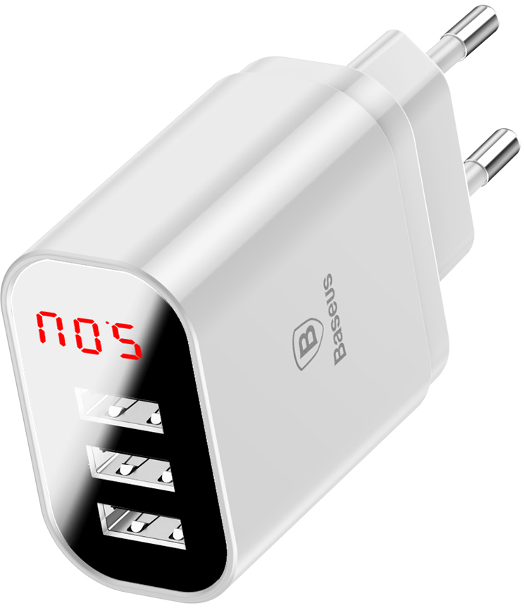 Сетевая зарядка Baseus Mirror Lake Intelligent Digital Display (CCALL-BH02) 3xUSB 3.4A (White)
Сетевая зарядка Baseus Mirror Lake Intelligent Digital Display (CCALL-BH02) 3xUSB 3.4A (White)