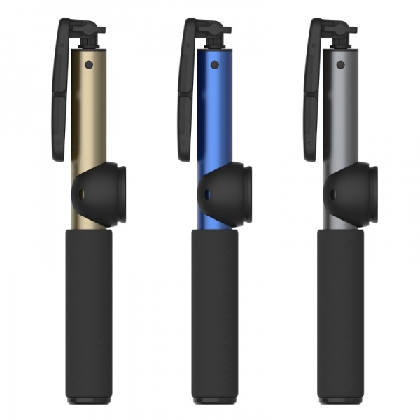 Монопод Rock Selfie Shutter & Stick II 90см для смартфонов пульт Bluetooth 1 кнопка цв. Синий
