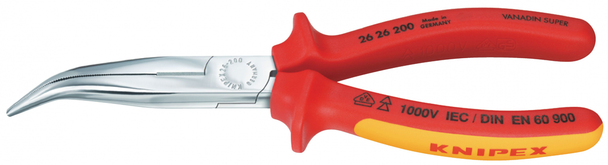 Knipex KN-2626200 - длинногубцы с резцом Knipex KN-2626200 - длинногубцы с резцомСлесарные инструменты<br>Длинногубцы с резцом<br>