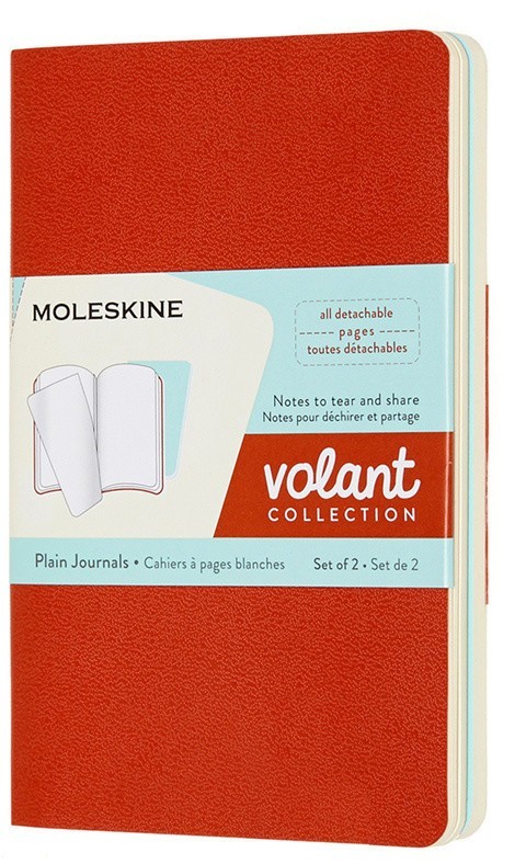 Набор Moleskine Volant Pocket (QP713F16B24) 2 нелинованных блокнота (Coral Orange/Aqua Blue)
Набор Moleskine Volant Pocket (QP713F16B24) 2 нелинованных блокнота (Coral Orange/Aqua Blue)