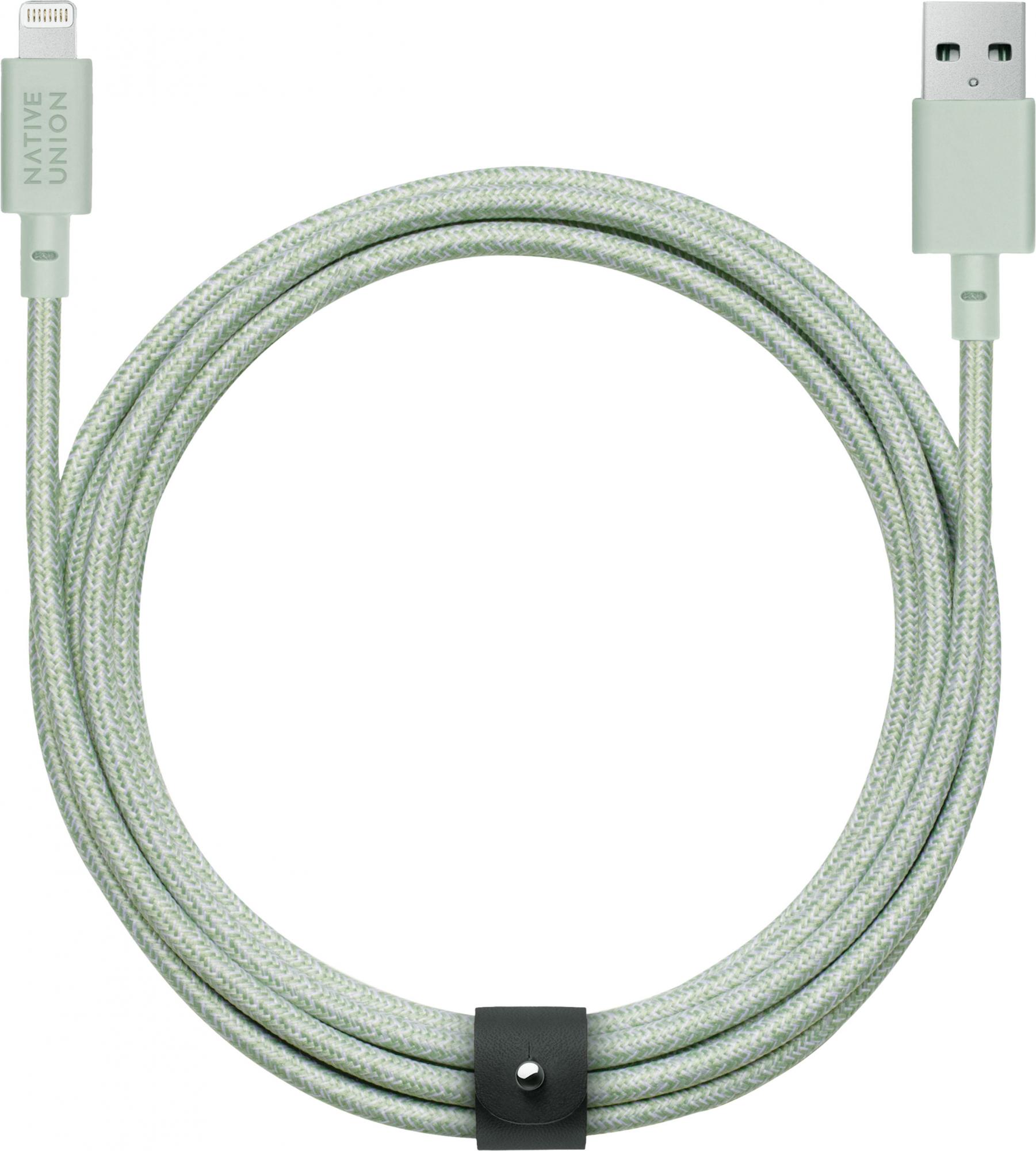 Кабель для iPhone, iPad Native Union Belt (BELT-L-GRN-3-NP) USB-A to Lightning 3m (Light Green)
Кабель для iPhone, iPad Native Union Belt (BELT-L-GRN-3-NP) USB-A to Lightning 3m (Light Green)