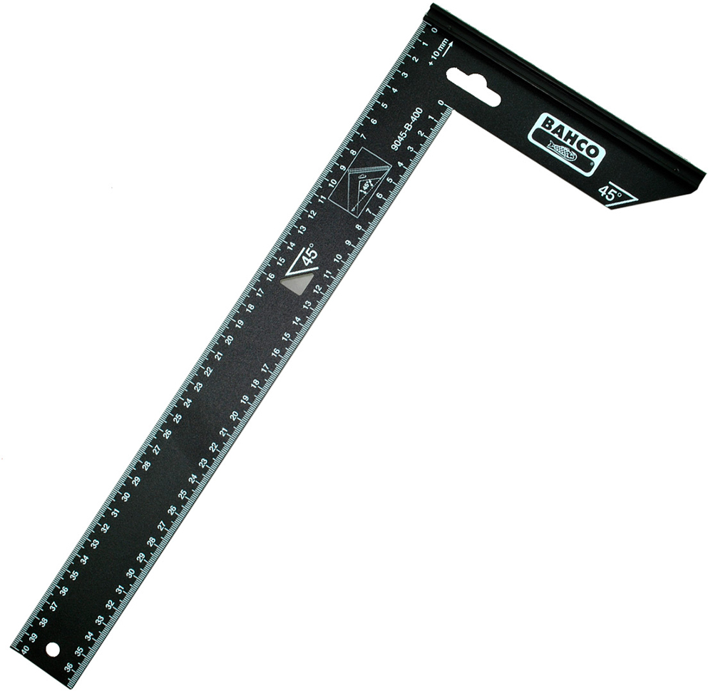 Bahco 9045-B-400 - угольник 40 см (Black) Bahco 9045-B-400 - угольник 40 см (Black)Угольники и линейки<br>Угольник<br>