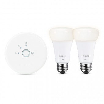 Philips Hue Lux Connected Bulb (Starter Pack) - лампы, управляемые через iPhone/iPad (White)