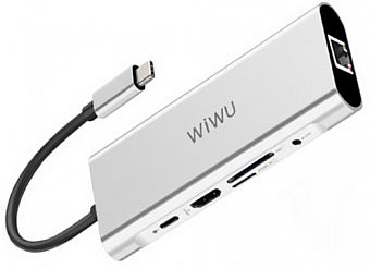 USB-концентратор Wiwu Apollo Expander USB-C A931RTH (Silver)