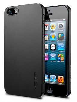 SGP Ultra Thin Air Series (SGP09507) - чехол для iPhone 5/5S (Smooth Black)