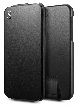 SGP Leather Case illuzion Legend (SGP09645) - чехол для iPhone 5 (Black)
