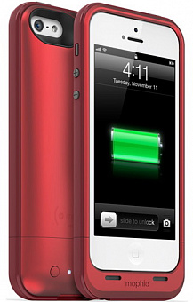 Mophie Juice Pack Plus - дополнительный аккумулятор для iPhone 5/iPhone 5S (Red)