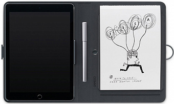 Wacom Bamboo Spark with Snap-fit for iPad Air 2 (CDS600C) - фолиант с креплением для iPad Air 2 (Grey)