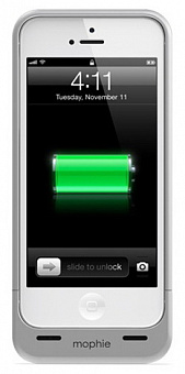 Mophie Juice Pack Helium (JPH-IP5-SLV) 1500mAh – дополнительный аккумулятор для iPhone 5/5S/SE (Silver Metallic)