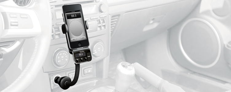 Griffin RoadTrip HandsFree (NA15005) - автозарядка, FM-трансмиттер и Hands-free для iPhone 4/4S/iPod 4 купить в интернет-магазине icover