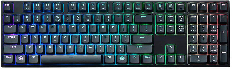 Клавиатура Cooler Master MasterKeys Pro L (SGK-6020-KKCR1-RU) RGB Cherry MX Red (Black) купить в интернет-магазине icover