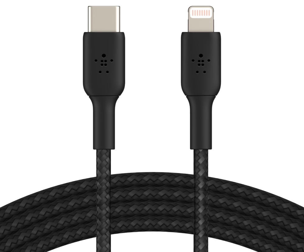 

Кабель Belkin Boost Charge Braided (CAA004bt2MBK) USB-C/Lightning 2m (Black)