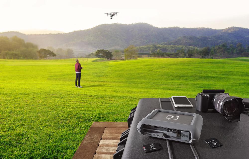 Внешний HDD-диск LaCie DJI Copilot 2Tb (STGU2000400) для дронов (Grey) купить в интернет-магазине icover
