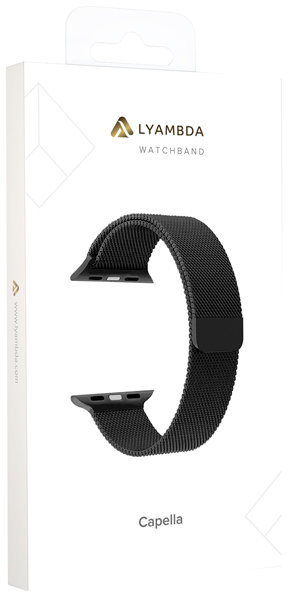 Комплект ремешков Lyambda Libertas DS-APG-06-44 и Capella DS-APM02-44 для Apple Watch Series SE/6/2/3/4/5 42/44 mm (Black) купить в интернет-магазине icover