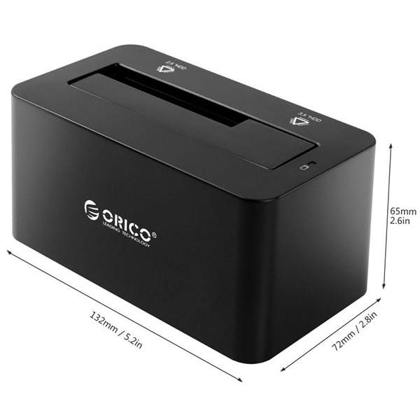 Orico 6619SUS3-BK - док-станция для HDD (Black) купить в интернет-магазине icover