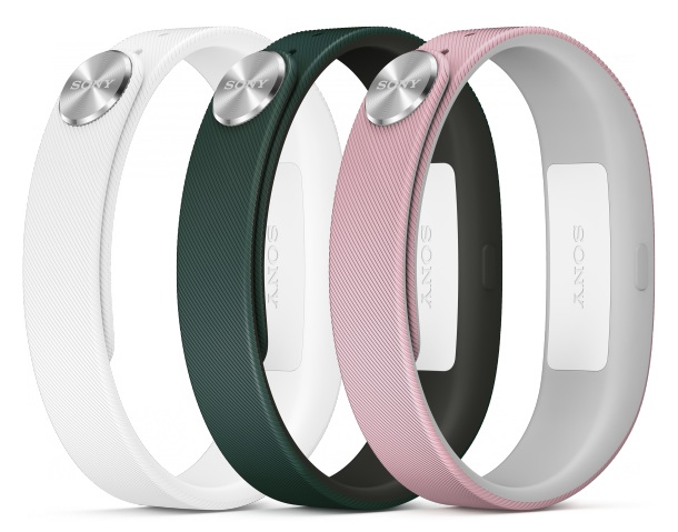 Sony SWR110 (S) - комплект браслетов для Sony SmartBand (белый, бледно-розовый, тёмно-зелёный) купить в интернет-магазине icover
