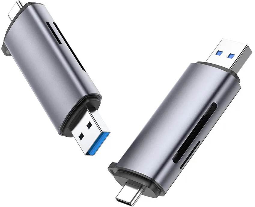 Кардридер UGREEN CM185 (50706) USB-C/USB-A TF/SD (Gray) купить в интернет-магазине icover