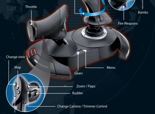 Thrustmaster T-Flight Hotas X (2960703) - джойстик (Black) купить в интернет-магазине icover