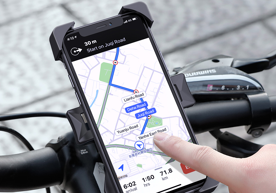 Держатель на руль велосипеда Wiwu PL800 для смартфона 3-6" (Black) купить в интернет-магазине icover